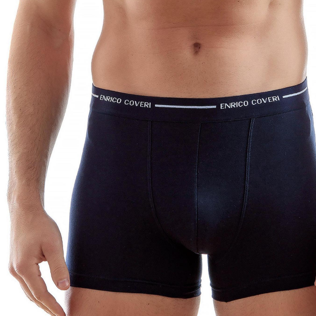 Men's boxers EB1000 external elastic cotton stretch - 3 pieces