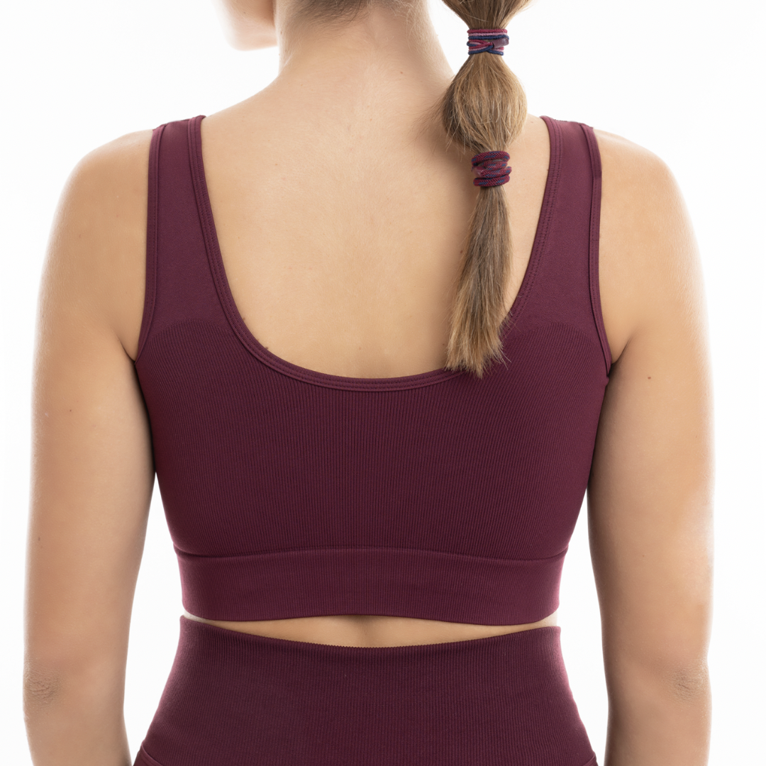 Top scrunch microfibra effetto riducente