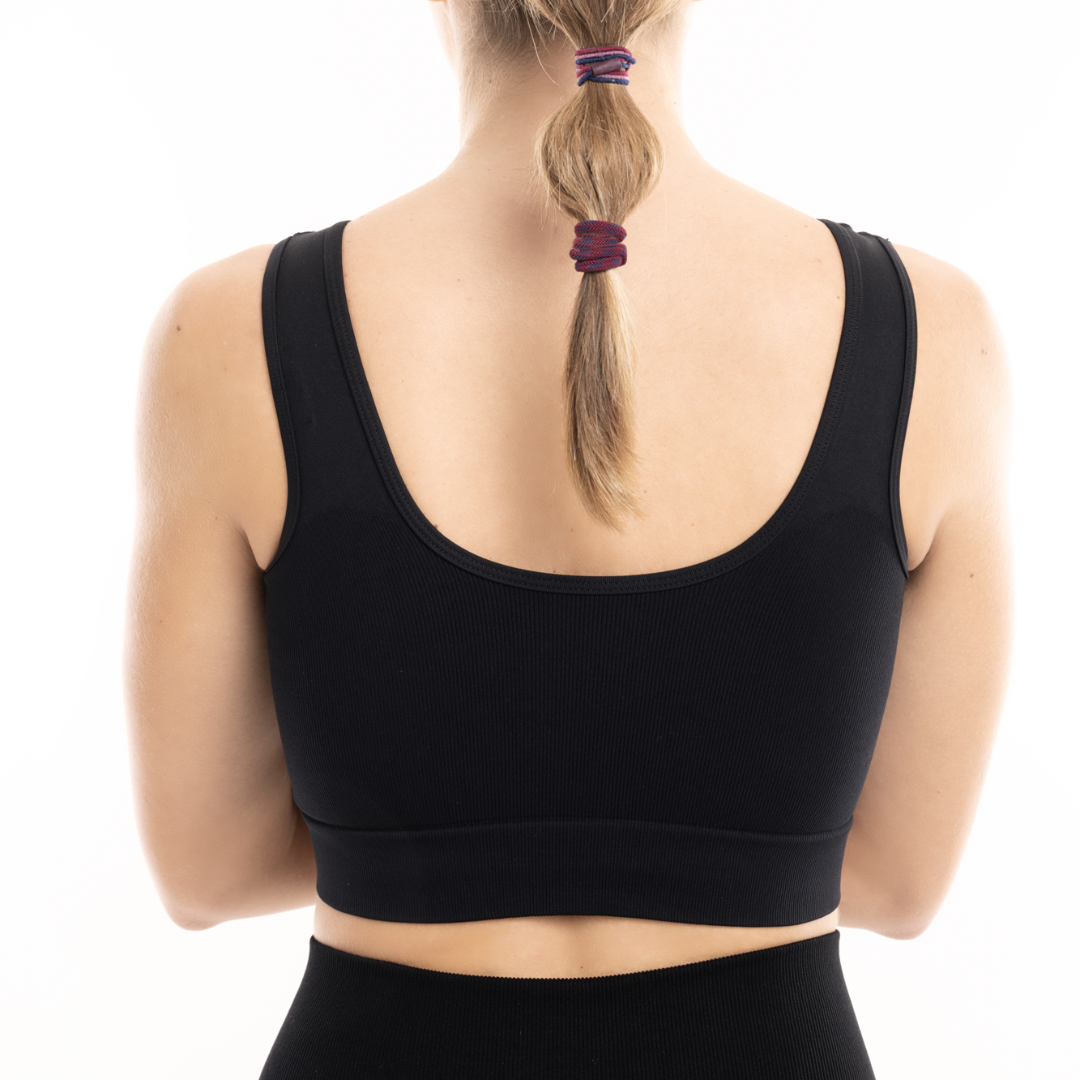 Top scrunch microfibra effetto riducente