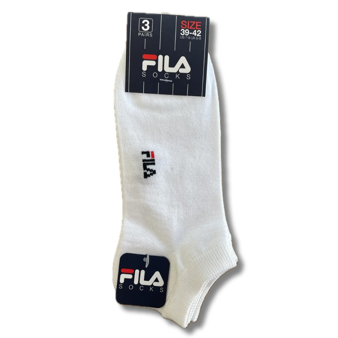 Fantasmini uomo/donna Fila in cotone mercerizzato (conf. 3 paia)