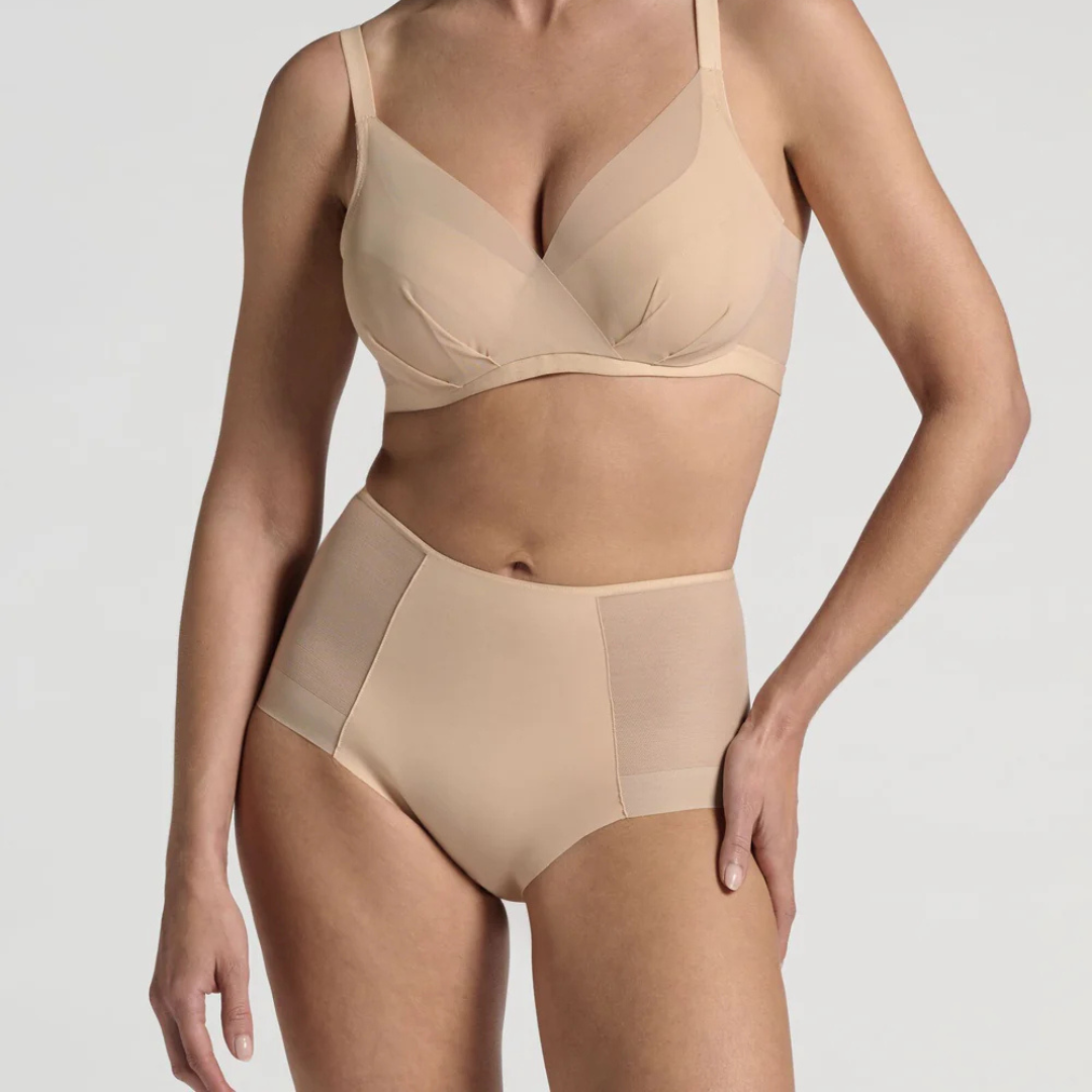 Slip vita alta panties senza cuciture con taglio vivo | Belseno Tesoro 306