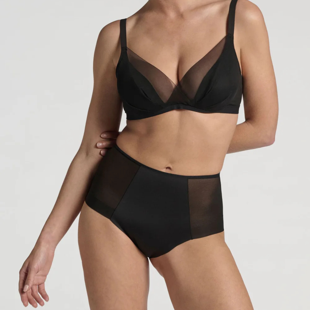 Slip vita alta panties senza cuciture con taglio vivo | Belseno Tesoro 306