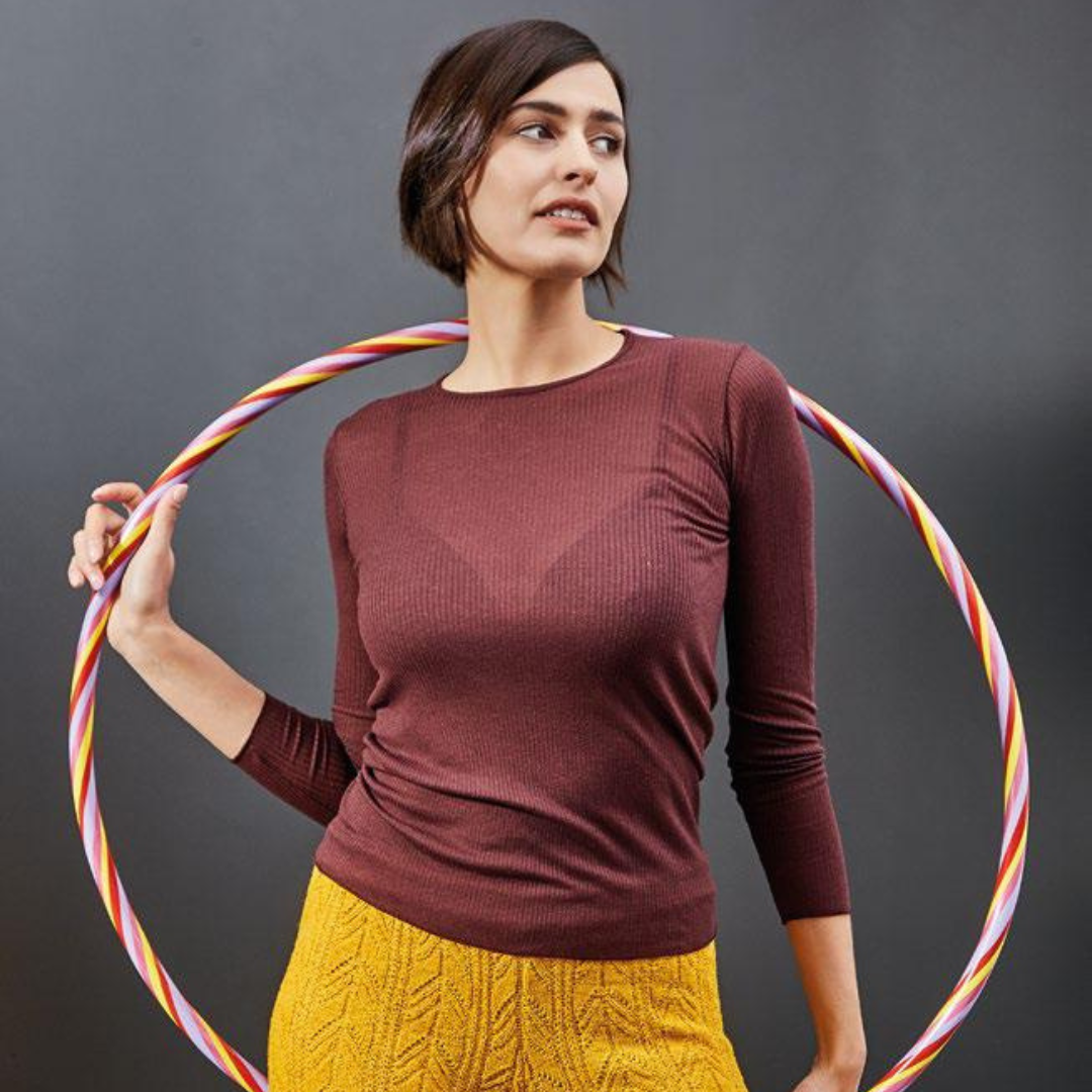 Maglia donna in cashmere manica lunga