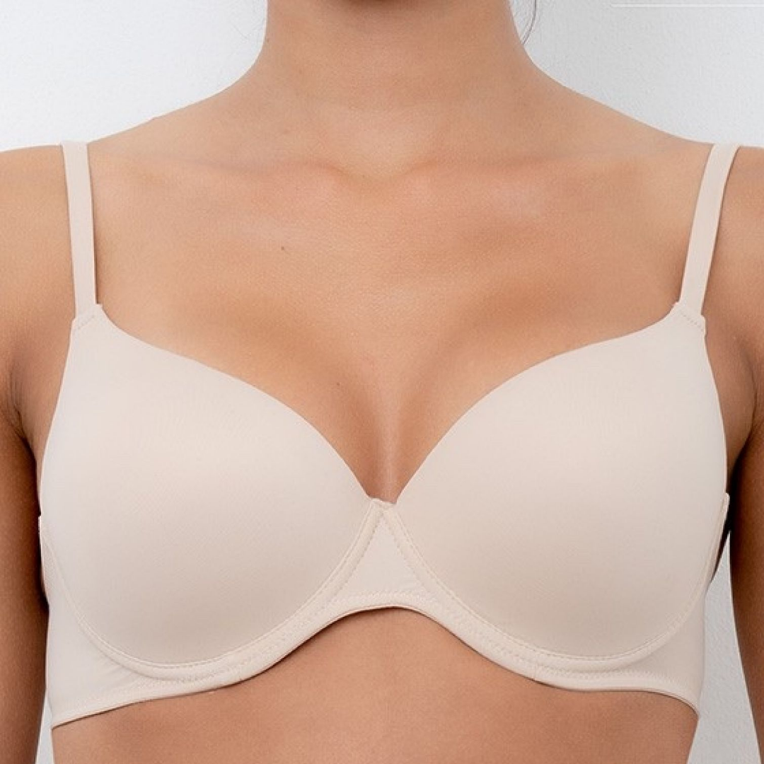 Reggiseno Balconcino Imbottito in microfibra | Mousse liscio